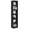 vidaXL Armadio per Libri Rovere nero 40 x 30 x 198 cm