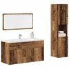 vidaXL Set Mobili da Bagno 3 pz Legno Antico in Legno Multistrato