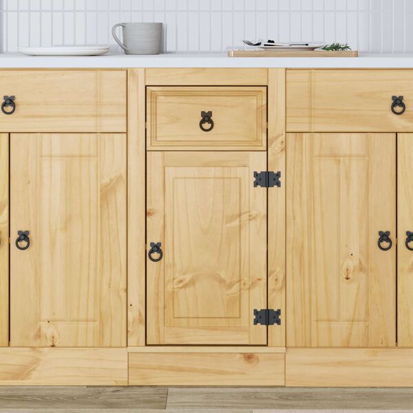 vidaXL Armadietto SKI Marrone Miele 40 x 46 x 81,5 cm Pino massello