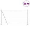 vidaXL Palo della recinzione Argento 25 x 1,2 m (maglie 60 x 60 mm)