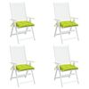 vidaXL Cuscini per Pallet 4 pz Verde Chiaro 50x50x7 cm Tessuto Oxford