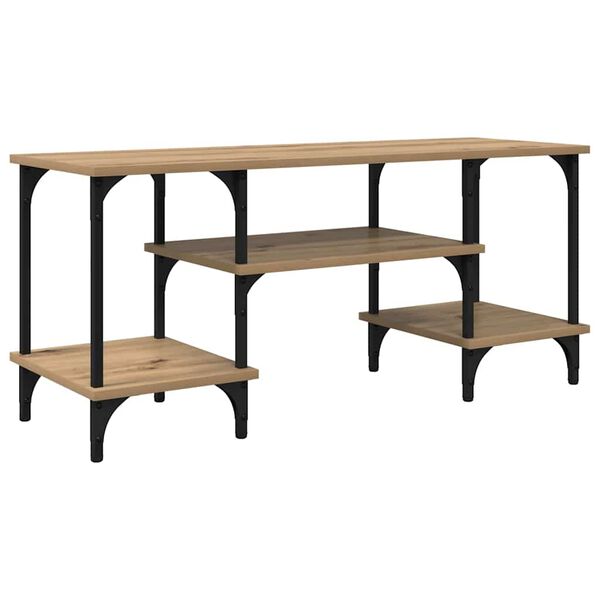 vidaXL Mobile TV Rovere artigianale 102 x 35 x 45,5 cm