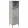 vidaXL Armadietto da Bagno Grigio Cemento 30x30x100 cm in Truciolato