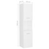 vidaXL Set Mobili da Bagno Bianco in Legno Multistrato