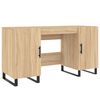 vidaXL Scrivania Rovere Sonoma 140x50x75 cm in Legno Multistrato