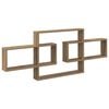 vidaXL Scaffale da parete Rovere Artigianale 130 x 10 x 50 cm