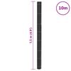 vidaXL Membrana Antierbacce Nera 1,5x10 m in PP