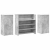 vidaXL Banco Reception Grigio Cemento 200x50x103,5cm Legno Multistrato