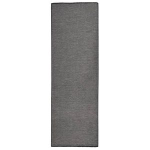 vidaXL Tappeto da Esterni a Tessitura Piatta 80x250 cm Grigio