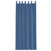 vidaXL Tende in Voile con Passanti 2 pz Blu Reale 140x260 cm