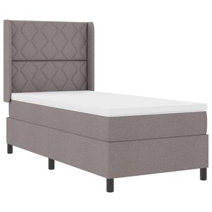 vidaXL Letto a Sorgente LED con testiera Talpa 100 x 200 cm Tessuto