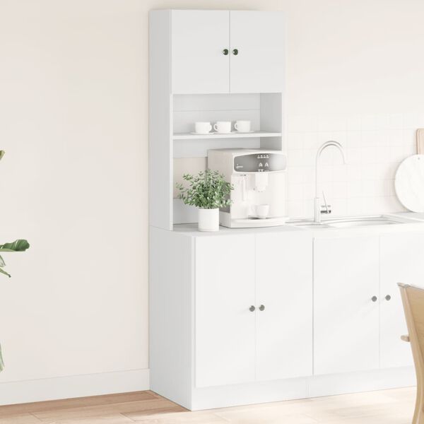 vidaXL Mobile da Cucina Bianco 60x50x180 cm Legno Multistrato