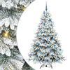 vidaXL Albero di Natale artificiale con 300 LED Bianco 180 cm PE e PVC