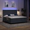 vidaXL Letto a molle con materasso Grigio scuro 180 x 200 cm Velluto