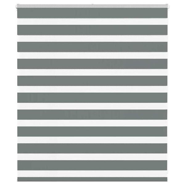 vidaXL Tenda a Rullo Zebra Larghezza Tessuto 130,9 cm Poliestere