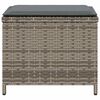 vidaXL Set da Pranzo da Giardino 5 pz con Cuscini in Polyrattan Grigio