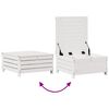 vidaXL Set Salotto Giardino 4pz con Cuscini Bianco Legno Massello Pino