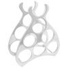 vidaXL Portabottiglie Alluminio Argento