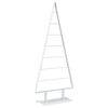 vidaXL Albero di Natale in metallo KUOPIO 150 cm Acciaio Bianco