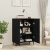vidaXL Credenza Nera 70x34x90 cm in Legno Multistrato