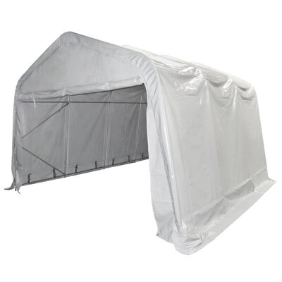 vidaXL Tenda Capannone in PVC 550 g/m² 4x6 m Bianco