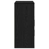 vidaXL Credenza Rovere Nero 60 x 31 x 70 cm Legno multistrato