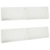 vidaXL Muro di contenimento 4 pz 100 x 12 x 30 cm Acciaio Bianco