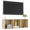 vidaXL Mobile Porta TV Rovere Sonoma 107x35x37 cm in Legno Multistrato