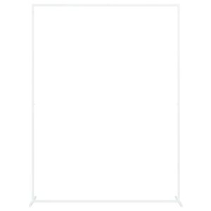 vidaXL Arco Nuziale Bianco 150 x 49,5 x 200 cm Acciaio