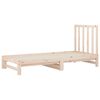vidaXL Dormeuse Estraibile 2x(90x190) cm Legno Massello di Pino