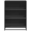 vidaXL Libreria Nera 80,5x35x107,5 cm in Legno Multistrato