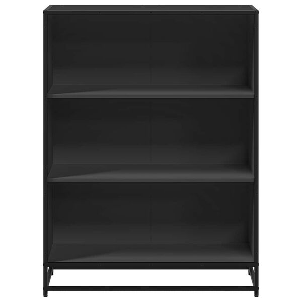vidaXL Libreria Nera 80,5x35x107,5 cm in Legno Multistrato