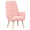 vidaXL poltrona Rosa 69 x 74 x 93 cm Tessuto Sherpa