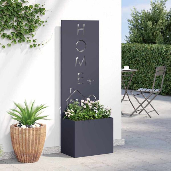 vidaXL Schermo per privacy in giardino Traforo Antracite 50 x 140 cm