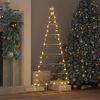 vidaXL Albero di Natale Decorativo in Metallo Nero 125 cm
