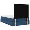 vidaXL Letto con contenitore e LED Blu 120 x 200 cm Poliestere