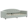 vidaXL Letto da Giorno Grigio Chiaro 90x190 cm in Velluto