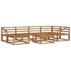 vidaXL Set di divani da esterno 7 pcs Naturale