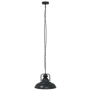 vidaXL Lampada a Sospensione E27 Nero &Oslash;31 cm in Metallo