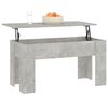 vidaXL Tavolino Salotto Grigio Cemento 101x49x52 cm Legno Multistrato