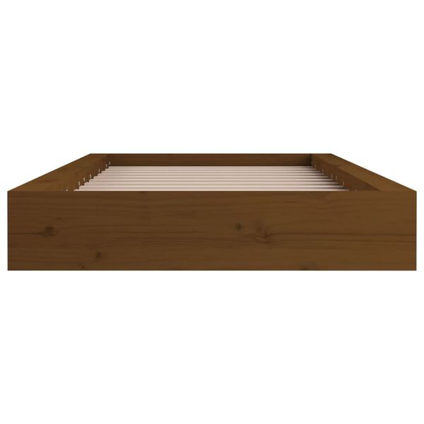 vidaXL Giroletto Ambra 75x190 cm Small Single in Legno Massello