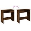 vidaXL Scrivania Rovere Fumo 80x40x75 cm in Legno Multistrato