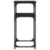 vidaXL Tavolino Consolle Nero 75x35,5x75 cm in Legno Multistrato