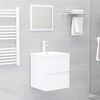 vidaXL Mobile Lavabo Bianco 41x38,5x45 cm in Legno Multistrato