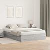 vidaXL Struttura letto con contenitore Grigio Sonoma 150 x 200 cm