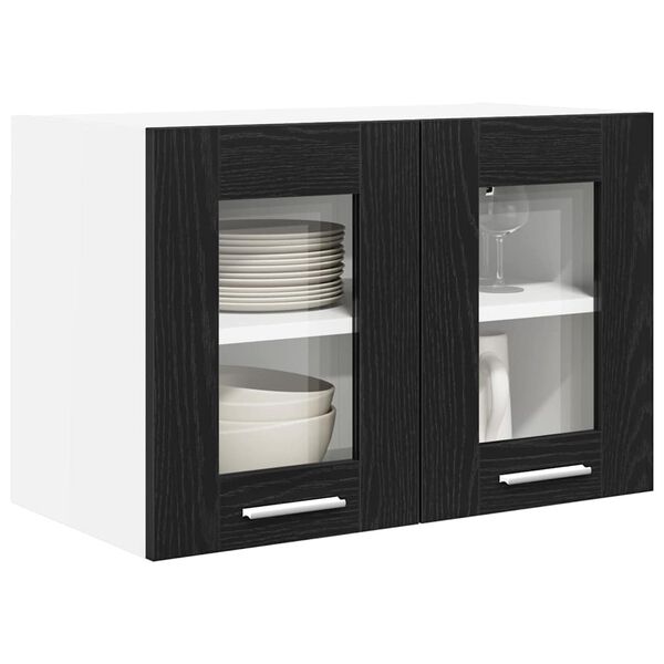 vidaXL Armadio pensile Rovere Nero 60 x 31 x 40 cm Legno multistrato