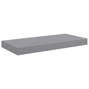vidaXL Scaffale a Parete Grigio 50x23x3,8 cm in MDF
