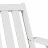 vidaXL Sedie Adirondack da Giardino 2pz Bianche Legno Massello di Pino