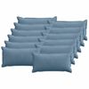 vidaXL Federa 12 pz HOUTEN Blu 40 x 80 cm corduroy