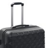 vidaXL Set Trolley a Custodia Rigida 3 pz Nero in ABS